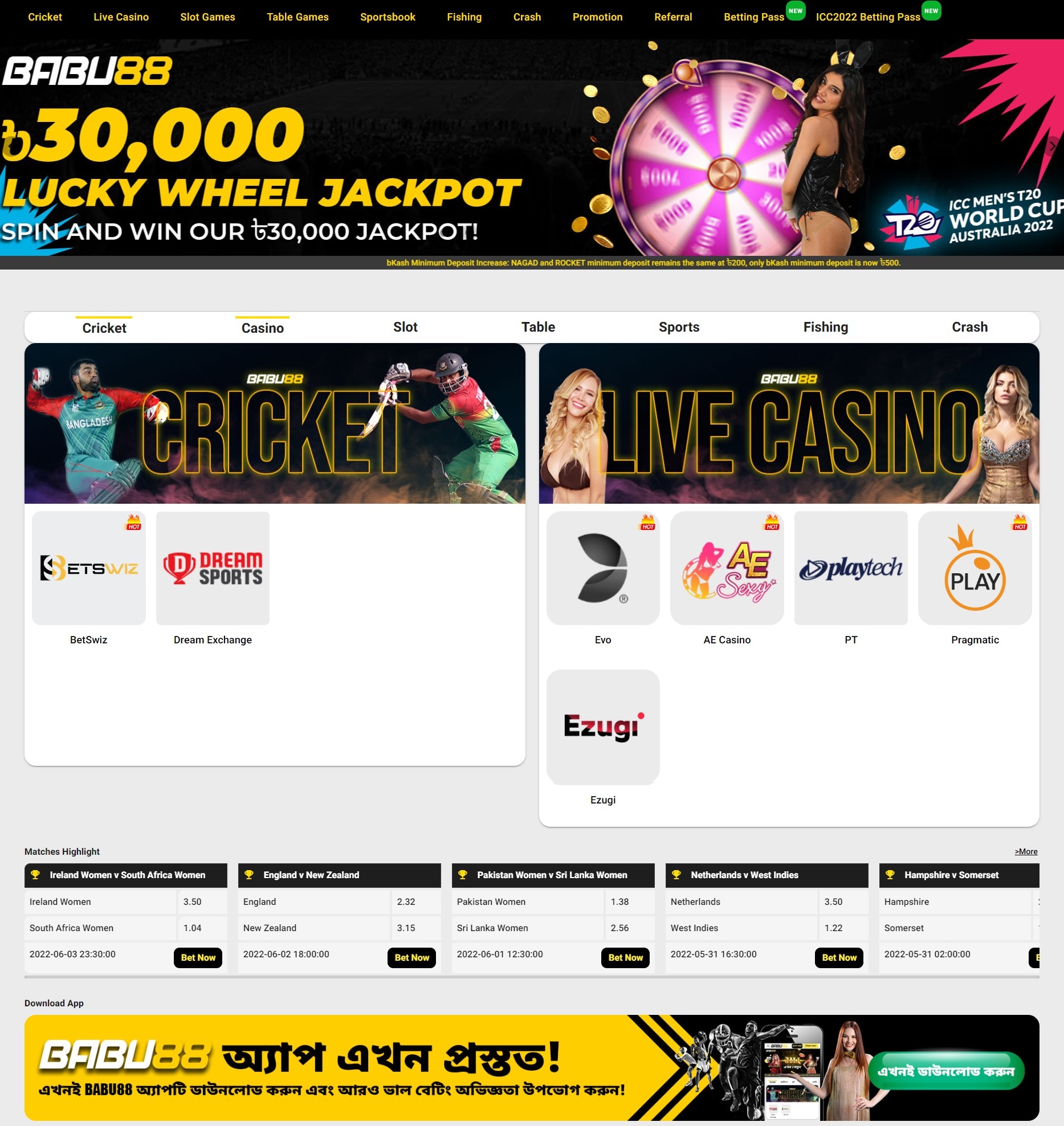 Babu88 Online Live Casino in Bangladesh